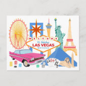 Welkom bij Las Vegas reistoerist Briefkaart (Voorkant)
