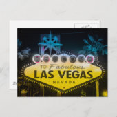 Welkom bij LAS VEGAS-reizen Briefkaart (Voorkant / Achterkant)