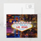 Welkom bij LAS VEGAS-reizen Briefkaart (Voorkant / Achterkant)