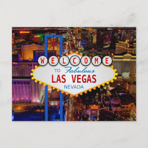 Welkom bij LAS VEGAS-reizen Briefkaart