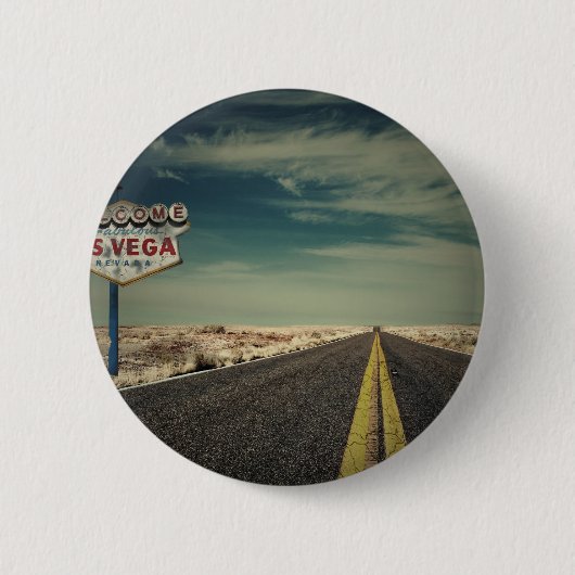 Welkom bij Las Vegas Ronde Button 5,7 Cm (Voorkant)