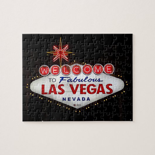 Welkom bij Las Vegas Sign #2 Jigzaag Puzzle Legpuzzel (Horizontaal)