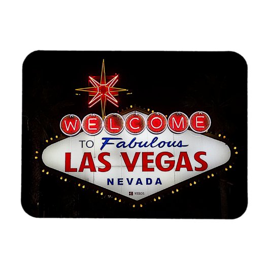 Welkom bij Las Vegas Sign #2 Magnet Magneet (Horizontaal)