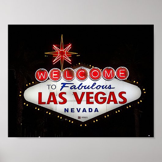 Welkom bij Las Vegas Sign #2 Poster (Voorkant)
