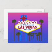 Welkom bij Las Vegas Sign #3 Briefkaart (Voorkant / Achterkant)