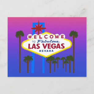 Welkom bij Las Vegas Sign #3 Briefkaart