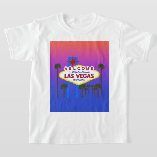 Welkom bij Las Vegas Sign #3 T-shirt (Laagn)