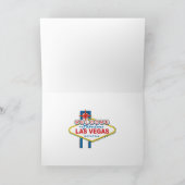 Welkom bij Las Vegas Sign Bedankkaart (Binnen)