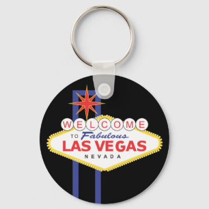 Welkom bij Las Vegas Sign Black Sleutelhanger