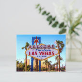 Welkom bij Las Vegas Sign Briefkaart (Staand voorkant)