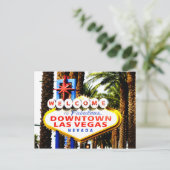 Welkom bij Las Vegas Sign Briefkaart (Staand voorkant)