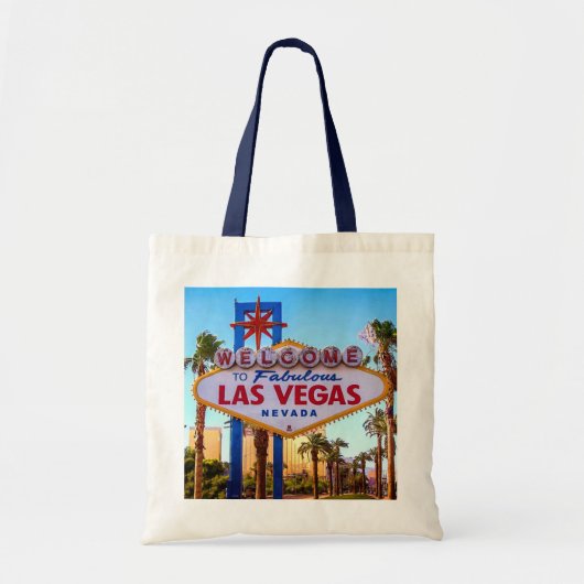 Welkom bij Las Vegas Sign Canvas tas (Voorkant)
