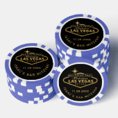Welkom bij Las Vegas Sign Casino Favor Poker Chips (Opstapeling)