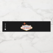 Welkom bij Las Vegas Sign Custom Logo Waterfles Etiket (Enkel label)