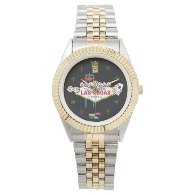 Welkom bij Las Vegas Sign Horloge (Voorkant)