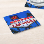 Welkom bij Las Vegas Sign Kartonnen Onderzetters (Schuin)