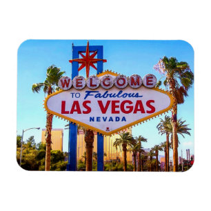 Welkom bij Las Vegas Sign Magnet Magneet