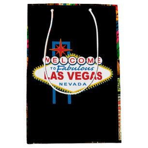 Welkom bij Las Vegas Sign Medium Cadeauzakje