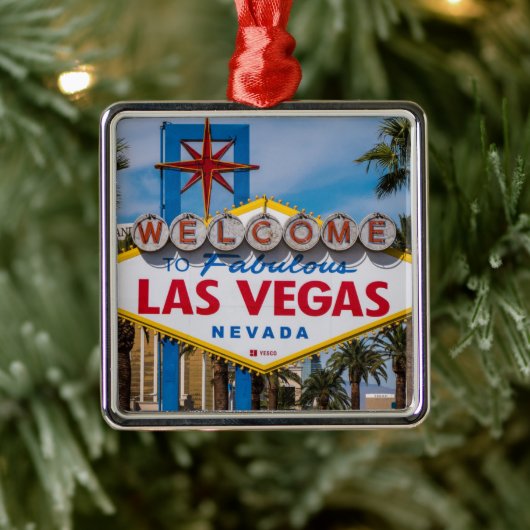 Welkom bij Las Vegas Sign Metalen Ornament (Boom)