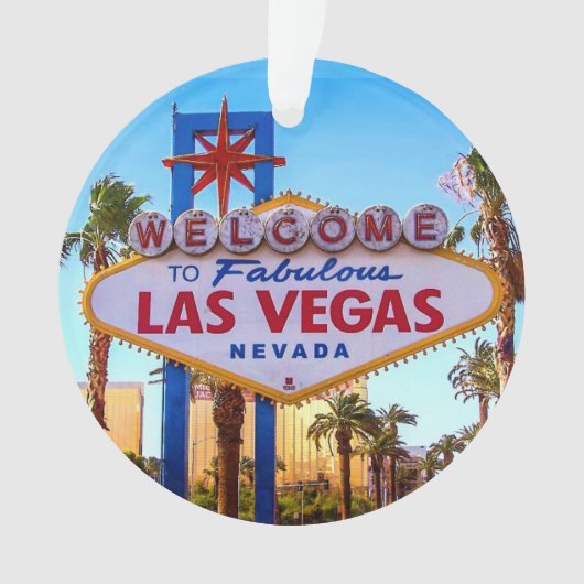Welkom bij Las Vegas Sign Ornament (voorkant)