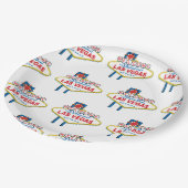 Welkom bij Las Vegas Sign Papieren Bordje (Gekanteld)