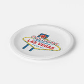 Welkom bij Las Vegas Sign Papieren Bordje (Gekanteld)