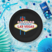 Welkom bij Las Vegas Sign Papieren Bordje (Feest)