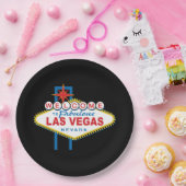 Welkom bij Las Vegas Sign Papieren Bordje (Feest)