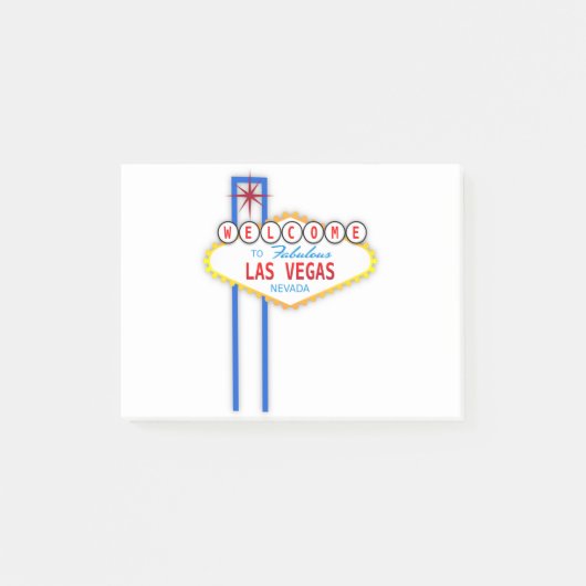 Welkom bij Las Vegas Sign Post-it® Notes (Voorkant)