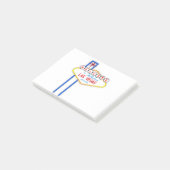 Welkom bij Las Vegas Sign Post-it® Notes (Schuin)