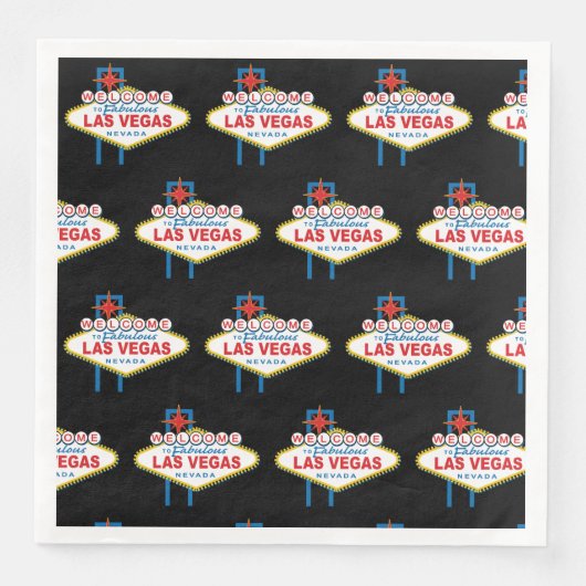 Welkom bij Las Vegas Sign Servet (Voorkant)