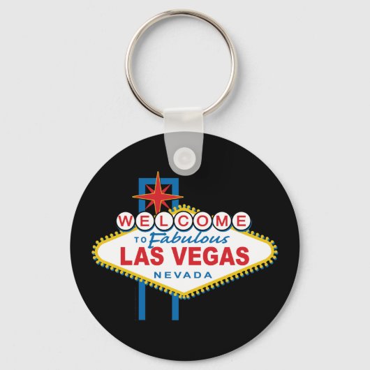 Welkom bij Las Vegas Sign Sleutelhanger (Voorkant)