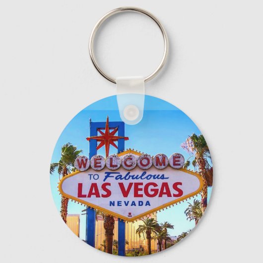 Welkom bij Las Vegas Sign Sleutelhanger (Voorkant)