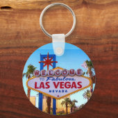 Welkom bij Las Vegas Sign Sleutelhanger (Voorkant)