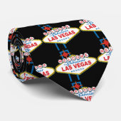 Welkom bij Las Vegas Sign Stropdas (Opgerold)