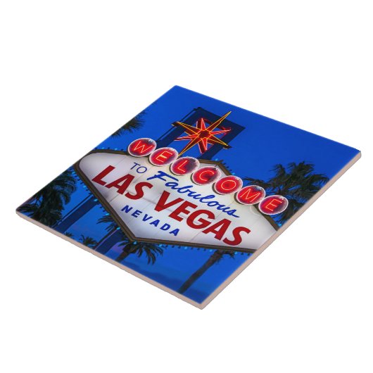 Welkom bij Las Vegas Sign Tegeltje (Zijkant)