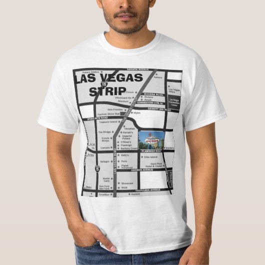 Welkom bij LAS VEGAS-stripkaart T-shirt (Voorkant)