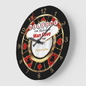 Welkom bij Las Vegas Style Man Cave. Grote Klok (Hoek)