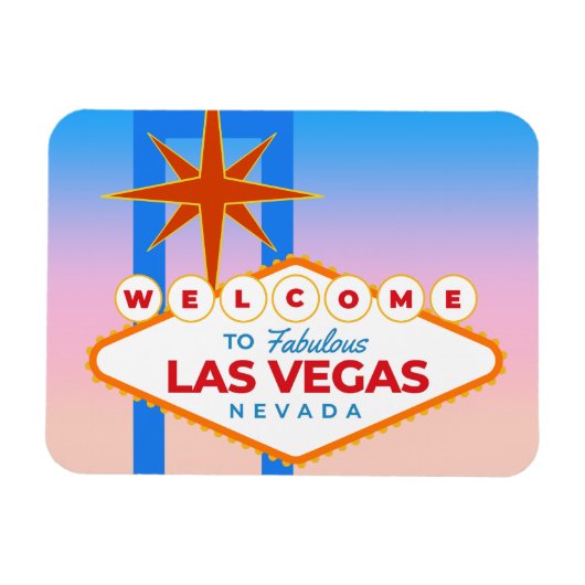 Welkom bij Las Vegas Sunset Magneet (Horizontaal)