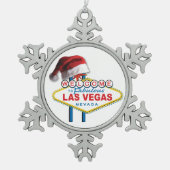 Welkom bij Las Vegas Tin Sneeuwvlok Ornament (Voorkant)