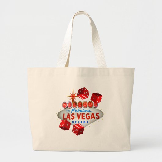 Welkom bij Las Vegas Travel Bag Grote Tote Bag (Voorkant)