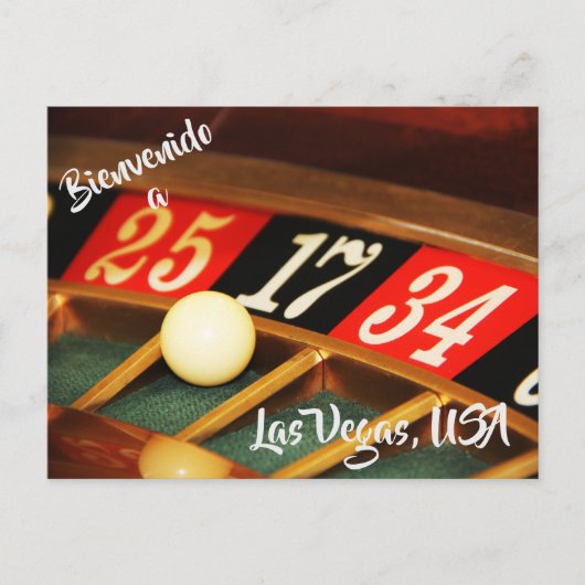 Welkom bij Las Vegas USA briefkaart (Voorkant)