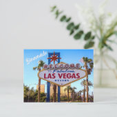 Welkom bij Las Vegas USA briefkaart (Staand voorkant)