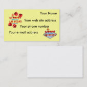 Welkom bij Las Vegas Visitekaartje (Voorkant / Achterkant)