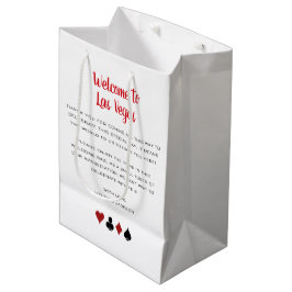Welkom bij Las Vegas Wedding Welcome Medium Cadeauzakje
