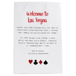 Welkom bij Las Vegas Wedding Welcome Medium Cadeauzakje