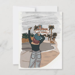 Welkom bij Lasvegas check in spot. Briefkaart