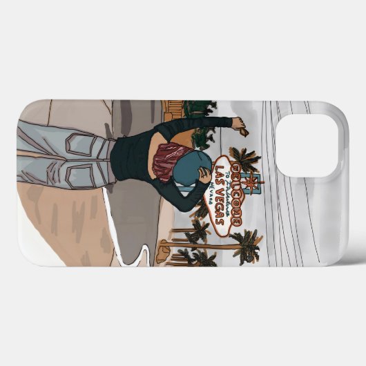 Welkom bij Lasvegas check in spot. Case-Mate iPhone Case (Achterkant (horizontaal))