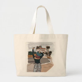 Welkom bij Lasvegas check in spot. Grote Tote Bag