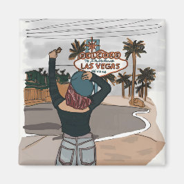 Welkom bij Lasvegas check in spot. Magneet